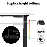 Artiss Motorised Electric Adjustable Standing Desk White Oak Black or Rustic Brown — Allure Home Collections