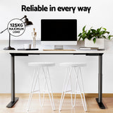 Artiss Motorised Adjustable Height Standing Desk Black or Rustic Brown — Allure Home Collections