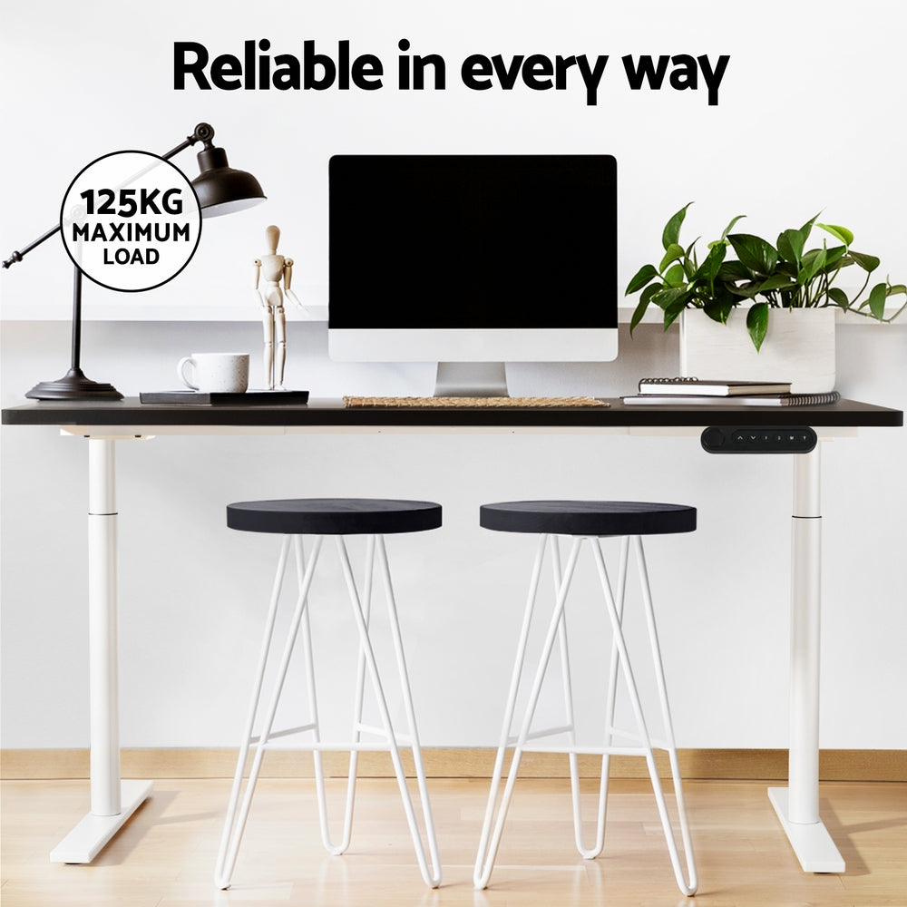 Artiss Dual Motor Sit-Stand Desk Black or White Oak — Allure Home Collections