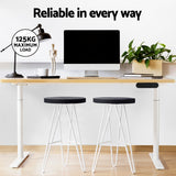 Artiss Dual Motor Sit-Stand Desk Black or White Oak — Allure Home Collections