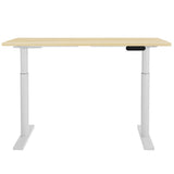 Artiss 140cm Motorised Height Adjustable Standing Desk Black White Oak or Rustic Brown — Allure Home Collections