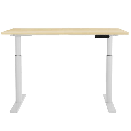 Artiss 140cm Motorised Height Adjustable Standing Desk Black White Oak or Rustic Brown — Allure Home Collections