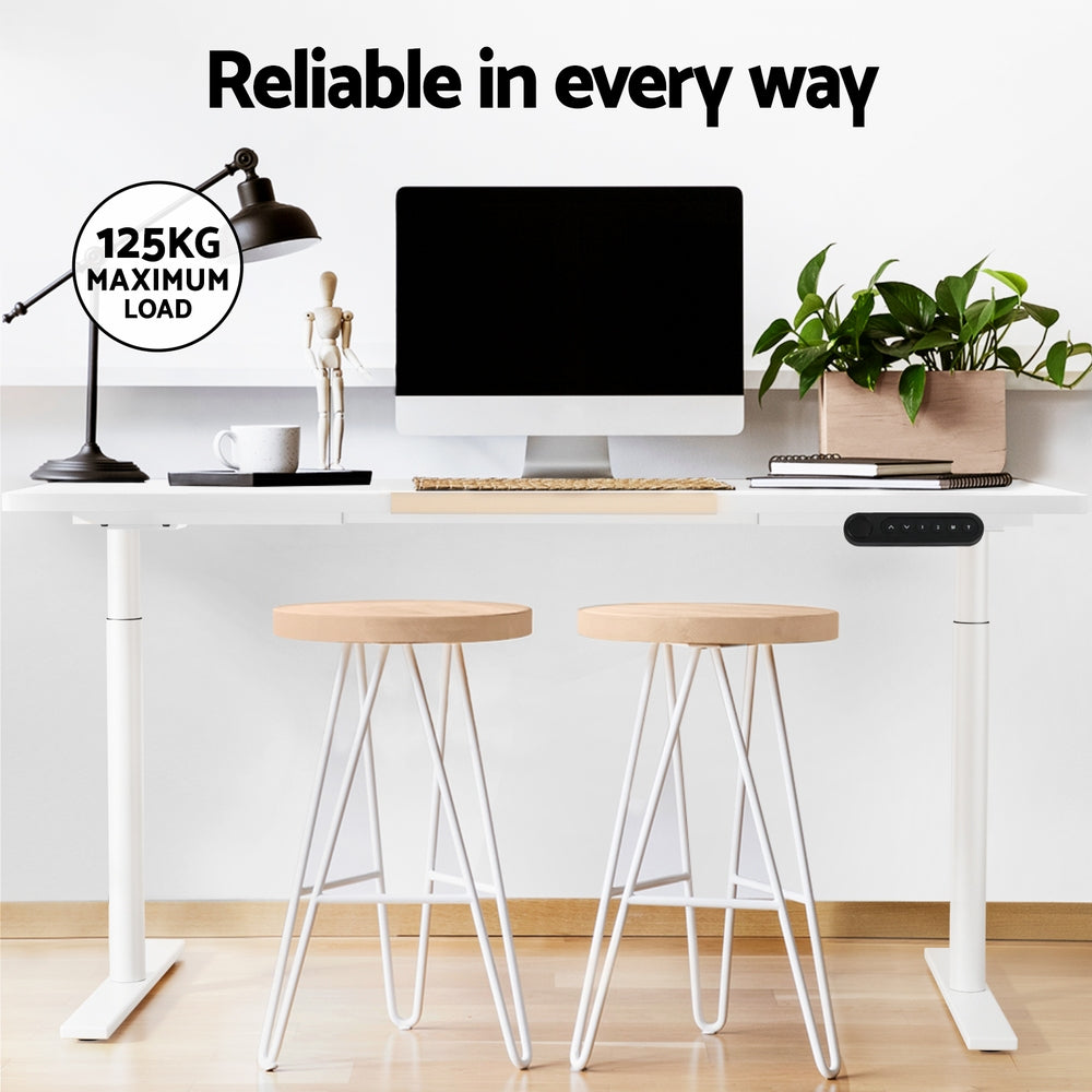 Artiss Dual Motor Sit-Stand Desk Black or White Oak — Allure Home Collections