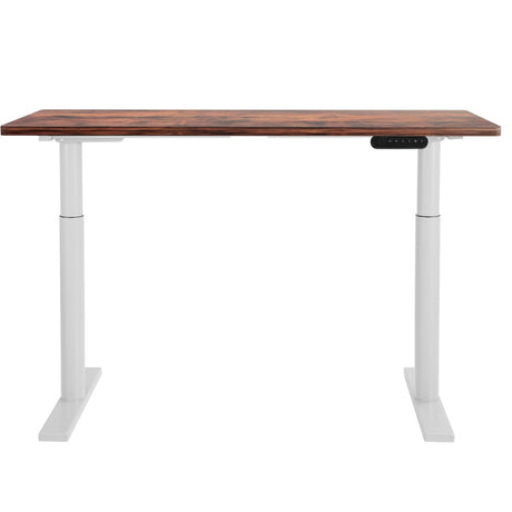 Artiss 140cm Motorised Height Adjustable Standing Desk Black White Oak or Rustic Brown — Allure Home Collections