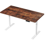 Artiss 140cm Motorised Height Adjustable Standing Desk Black White Oak or Rustic Brown — Allure Home Collections