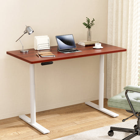 Artiss Dual Motor Sit-Stand Desk Black or White Oak — Allure Home Collections