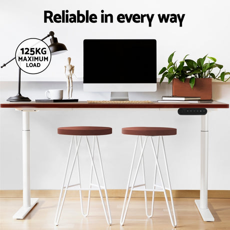 Artiss Dual Motor Sit-Stand Desk Black or White Oak — Allure Home Collections