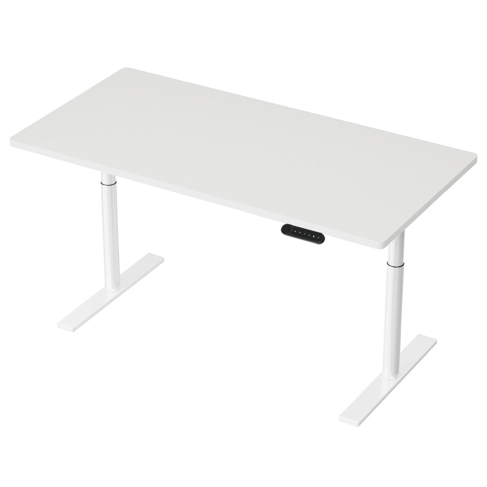 Artiss 140cm Motorised Height Adjustable Standing Desk Black White Oak or Rustic Brown — Allure Home Collections