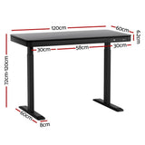 Artiss Electric Dual Motor Standing Desk with Integrated Drawer Natural or Black — Allure Home Collections