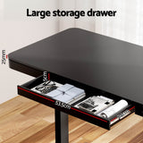 Artiss Electric Dual Motor Standing Desk with Integrated Drawer Natural or Black — Allure Home Collections