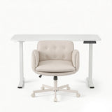 Mindarie electric standing desk and criss cross chair set, view 3