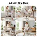 Mindarie electric standing desk and criss cross chair set, view 4