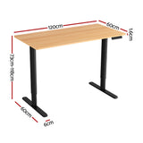 Artiss Electric Standing Desk with Height Adjustment and Collision Sensitivity Black or White — Allure Home Collections