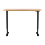 Weetangera Electric Standing Desk, Black and Natural Wood 120cm
