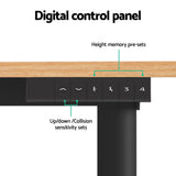 Artiss Electric Standing Desk with Height Adjustment and Collision Sensitivity Black or White — Allure Home Collections