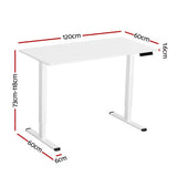 Artiss 120cm Electric Adjustable Standing Desk Motorised with Presets — Allure Home Collections
