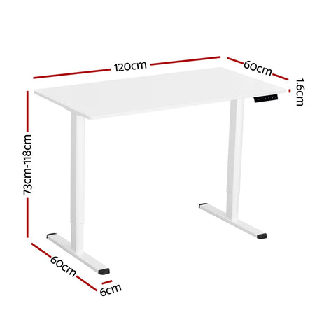 Artiss 120cm Electric Adjustable Standing Desk Motorised with Presets — Allure Home Collections
