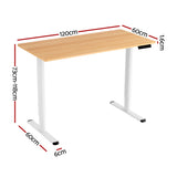 Artiss Electric Standing Desk with Height Adjustment and Collision Sensitivity Black or White — Allure Home Collections