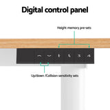 Artiss Electric Standing Desk with Height Adjustment and Collision Sensitivity Black or White — Allure Home Collections