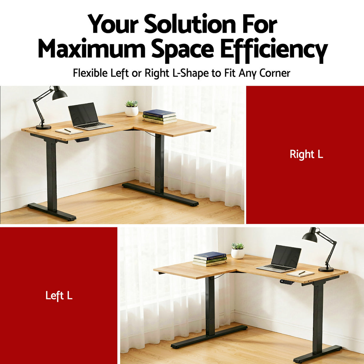 Conder Electric Standing Desk, Oak 140cm