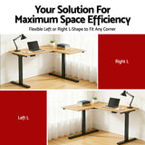 Conder Electric Standing Desk, Oak 140cm