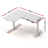 Conder Electric Standing Desk, White 140cm