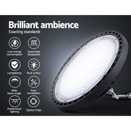 Leier 100W UFO LED High Bay Light — Industrial Workshop and Warehouse — Allure Home Collections