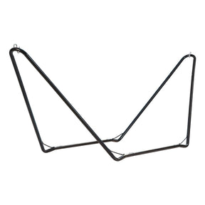 Bequia powder coated steel hammock stand fitting a 300cm hammock in a garden