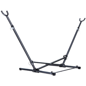 Anguilla powder coated steel hammock stand with adjustable height for indoor and outdoor use