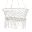 Gardeon Hammock Chair Cotton Swing Chair Outdoor Indoor Cream