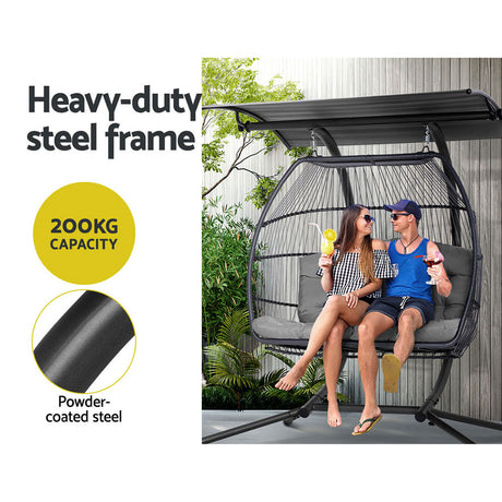 Gardeon Double Hanging Egg Chair