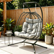 Kalaru 2 Seater Hanging Egg Chair Dark Grey image 1