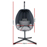 Windang Hanging Egg Chair Grey image 2