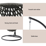 Lake Conjola Hanging Egg Chair, Black