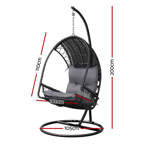 Gardeon Wicker Egg Swing Chair