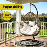 Guerilla Bay Hanging Egg Chair Latte