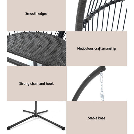 Gardeon Handcrafted Outdoor Egg Swing Chair