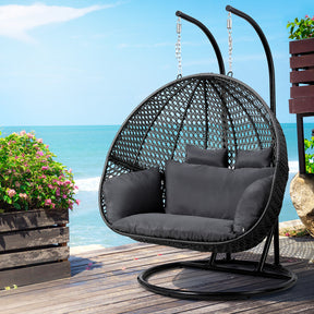 Kioloa Hanging Egg Chair, Grey