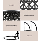 Gardeon Double Seat Outdoor Egg Swing Chair