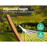 Bayo Hammock Bed with Timber Stand, Cream