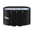 Black portable inflatable ice bath tub, 120x70x70cm
