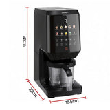 Ice cream maker front view showing preset program touch controls