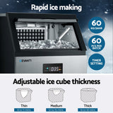 Full tray of 60 ice cubes from one making cycle