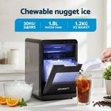 Removable ice basket and scoop supplied with the nugget ice maker