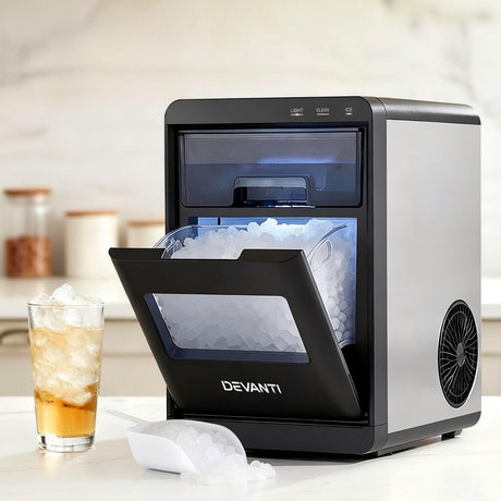 Dimension diagram of the nugget ice maker, 24 x 31 x 37.5 cm