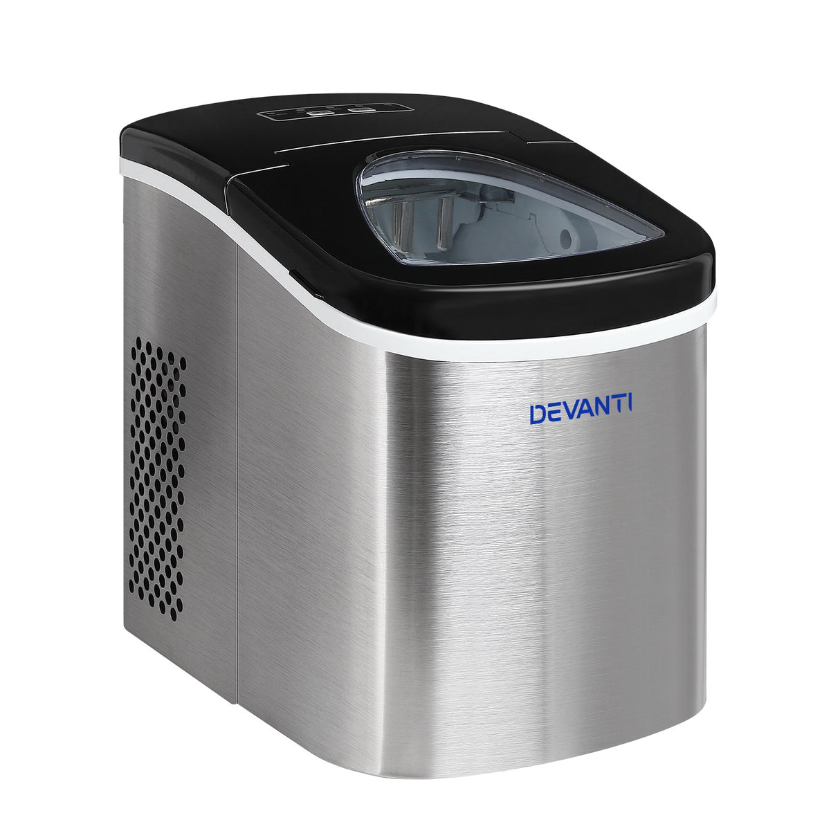 Dimension diagram of the portable ice maker, 32 x 36.5 x 32 cm