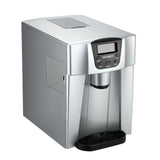 Dimension diagram of the ice maker and water dispenser, 25.5 x 36 x 36 cm