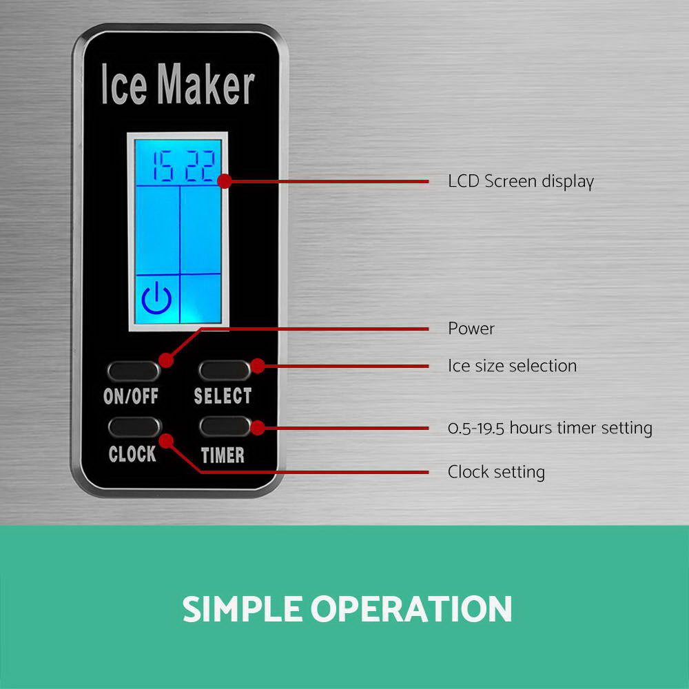 Removable ice basket filled with bullet shaped ice cubes
