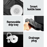Removable drip tray and non slip feet on the ice maker and water dispenser