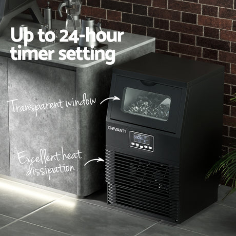 Ice maker on a bar counter with drinks being served